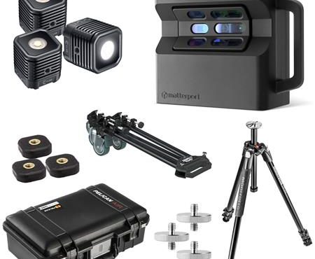 Câmera 3D de captura profissional Matterport Pro2 134MP com tripé